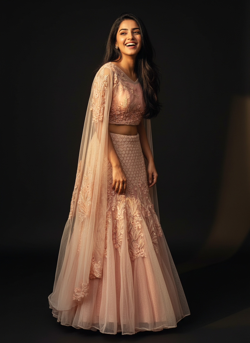 designer lehenga, fish cut lehenga, mermaid lehenga, trending leghenga