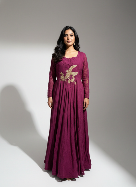 Crimson Maharani Gown