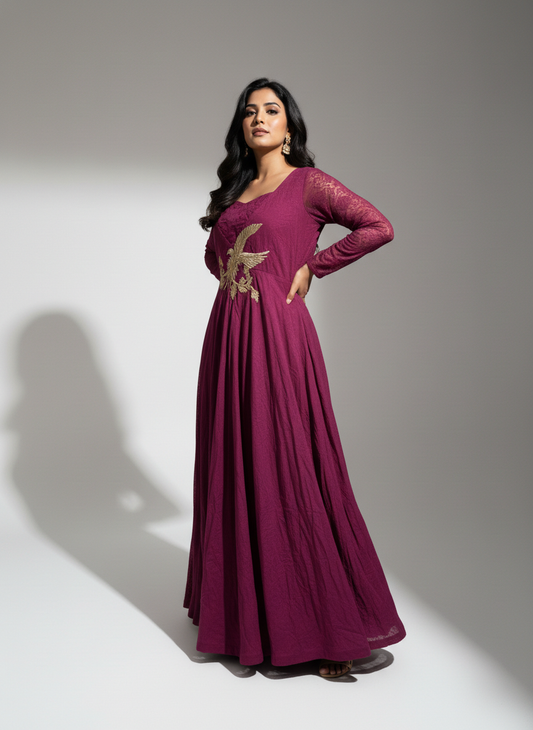 Crimson Maharani Gown