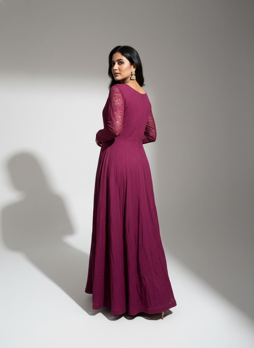 Crimson Maharani Gown