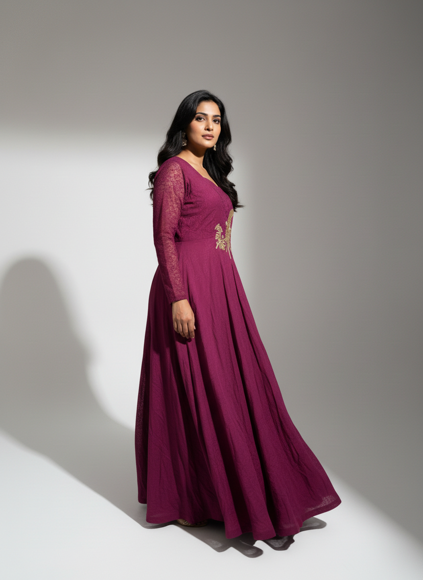 Crimson Maharani Gown