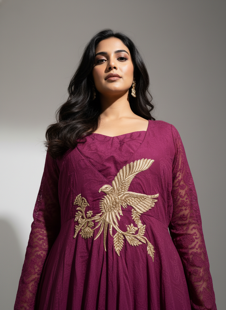 Crimson Maharani Gown